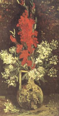 Vincent Van Gogh Vase wtih Gladioli and Carnations (nn04) Sweden oil painting art
